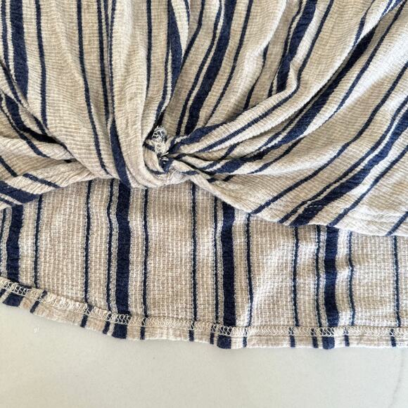 Anthropologie W5 Concepts Cream & Blue Striped Top - L - Picture 2 of 4